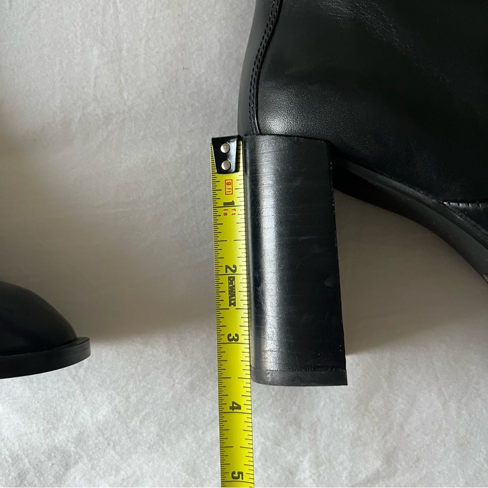 Zara Black Knee-High Boots - Picture 4 of 9